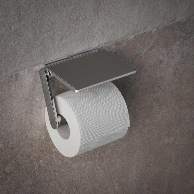 Keuco Plan Toilet Roll Holder With Shelf