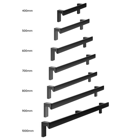Keuco Axess Grab Bar (Horizontal) in Matt Black - Available in Various Sizes