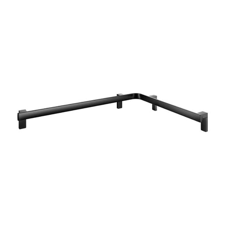 Keuco Axess Corner Grab Rail for Shower/ Bath in Matt Back Finish - Available in Various Sizes