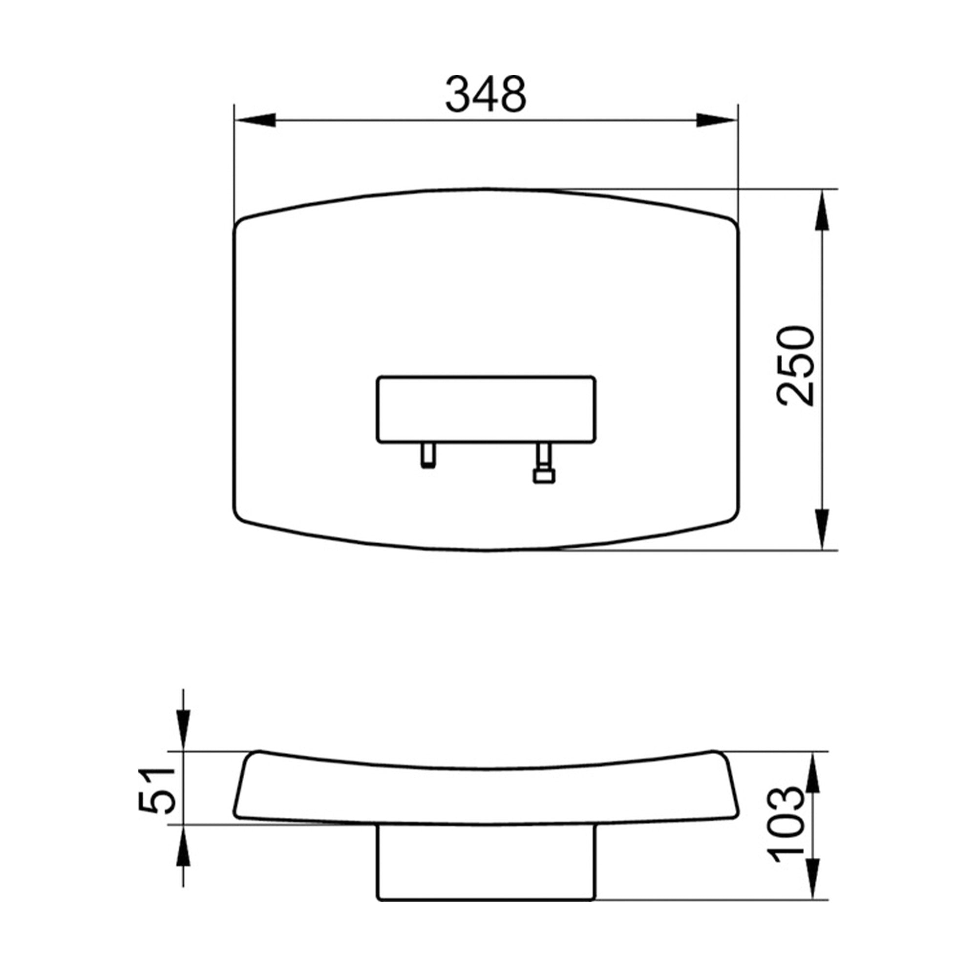 Keuco Axess Toilet Back Rest - Available in Various Colours