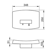 Keuco Axess Toilet Back Rest - Available in Various Colours