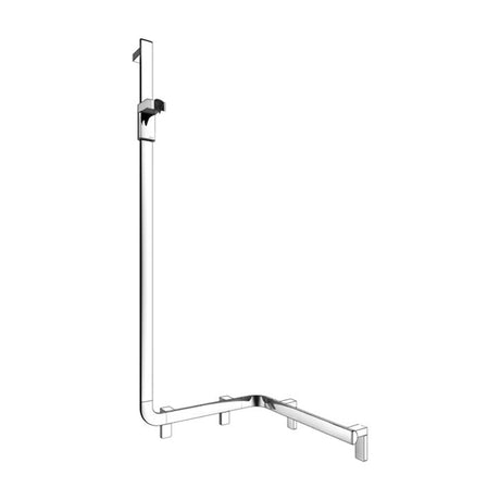 Keuco Axess Hand Shower Rail and Corner Grab Bar Execution Left Chrome Plated - Available in Various Sizes