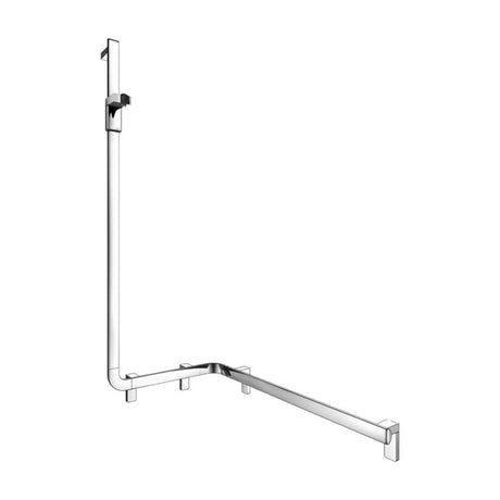 Keuco Axess Hand Shower Rail and Corner Grab Bar Execution Left Chrome Plated - Available in Various Sizes