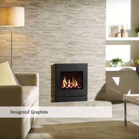 Gazco Logic HE Gas Fire - Designio2 Front - Balanced Flue