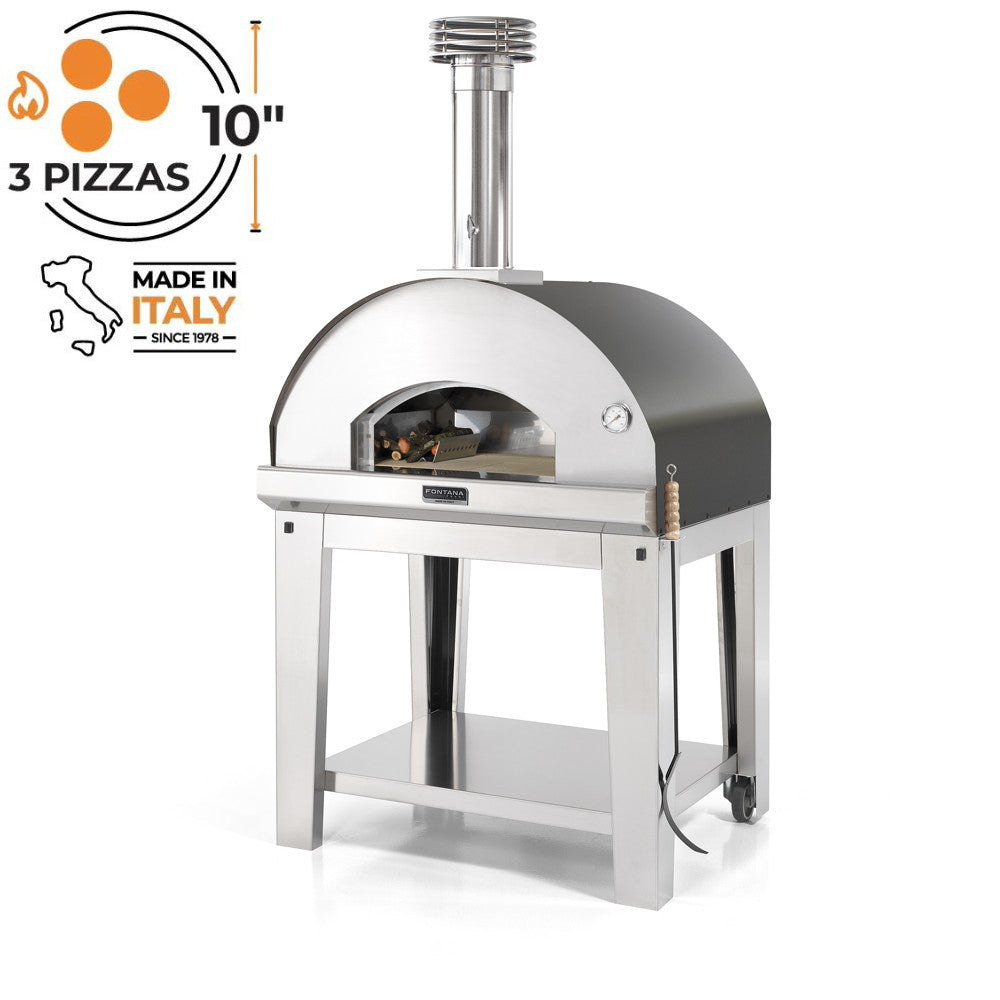 Fontana Mangiafuoco Wood Fired Pizza Oven with Trolley