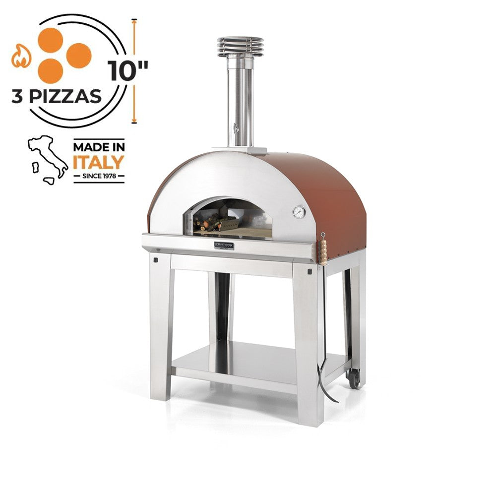 Fontana Mangiafuoco Wood Fired Pizza Oven with Trolley