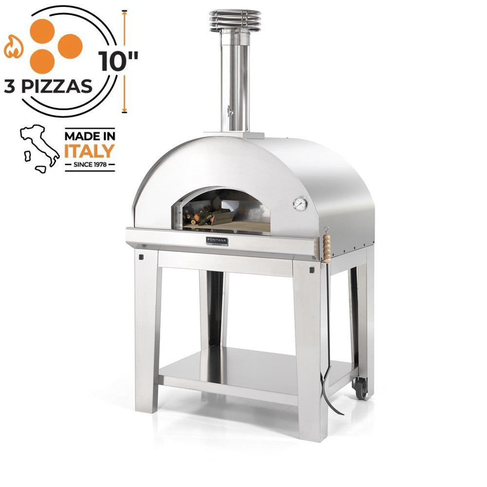 Fontana Mangiafuoco Wood Fired Pizza Oven with Trolley