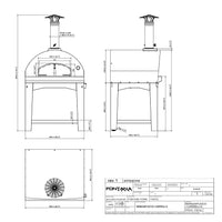 Fontana Mangiafuoco Wood Fired Pizza Oven with Trolley