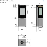Ex-Display Rais Nexo 120 Wood Burning Stove with CleverAir - Clearance