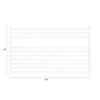 JIS - Newick Heated Towel Rail - Polished Stainless Steel