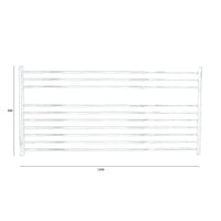 JIS - Newick Heated Towel Rail - Polished Stainless Steel