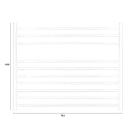 JIS - Newick Heated Towel Rail - Satin Stainless Steel