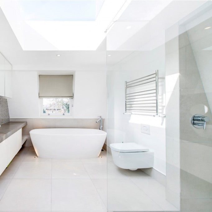 JIS - Newick Heated Towel Rail - Polished Stainless Steel