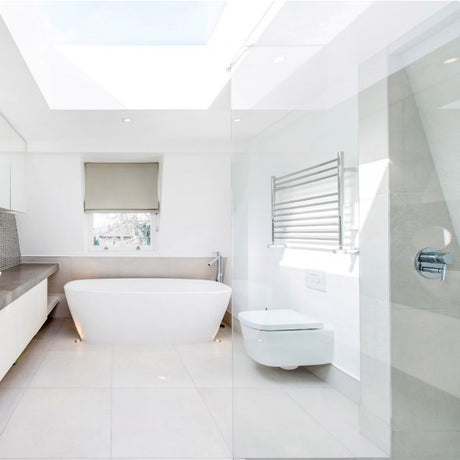 JIS - Newick Heated Towel Rail - Polished Stainless Steel