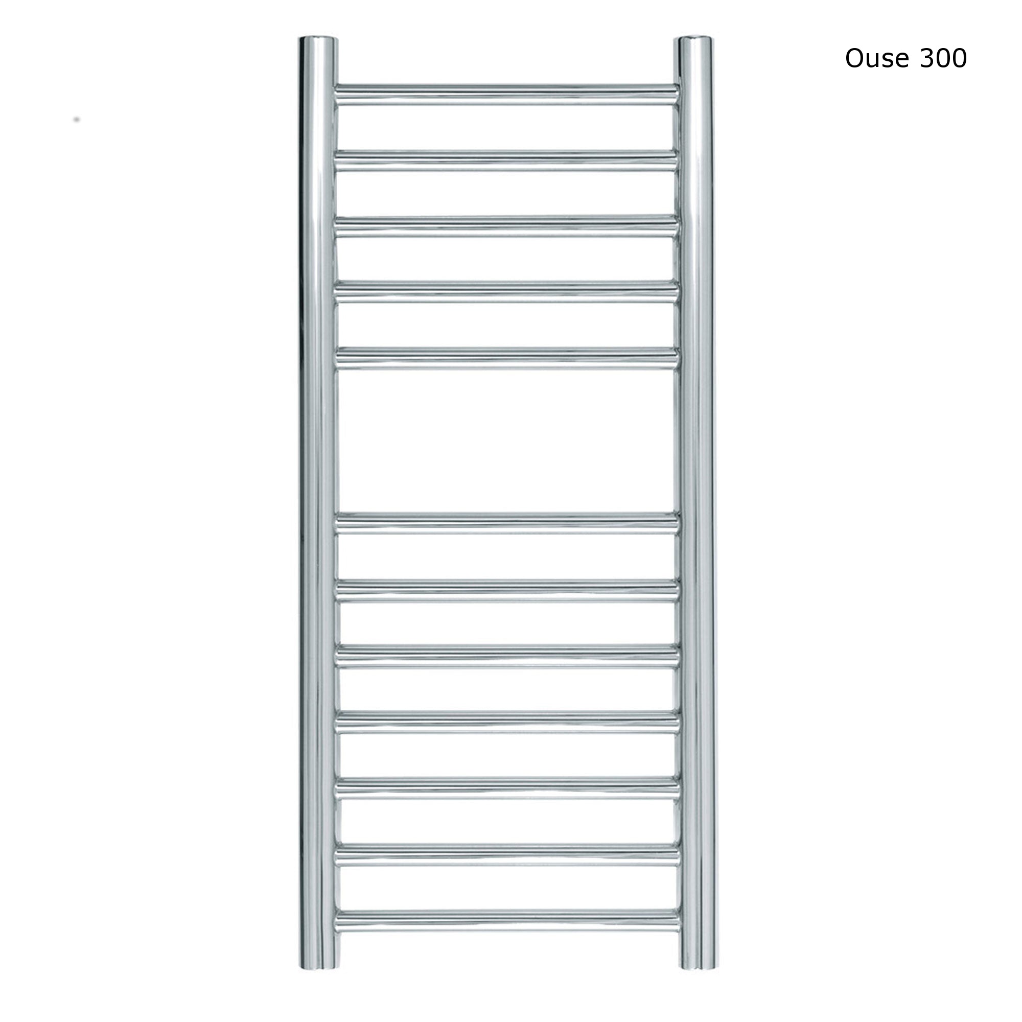 JIS - Ouse Heated Towel Rail - Polished stainless steel