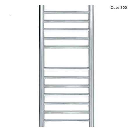 JIS - Ouse Heated Towel Rail - Polished stainless steel