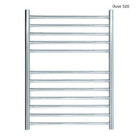 JIS - Ouse Heated Towel Rail - Polished stainless steel