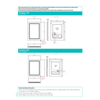 HIB Outline Portrait LED Illuminated Ambient Mirror With Heated Pads & Mirrored Sides