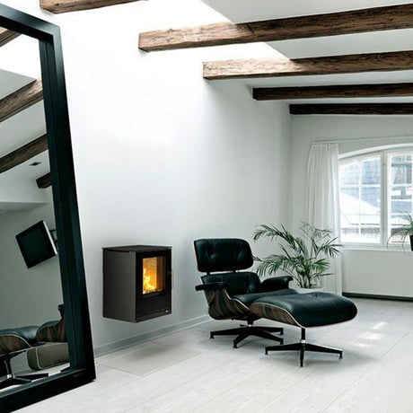 Rais Q-Tee Wood Burning Stove - Wall Hung