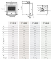 Stovax Riva2 66 Inset Fire - Wood Burning - Showroom Exclusive