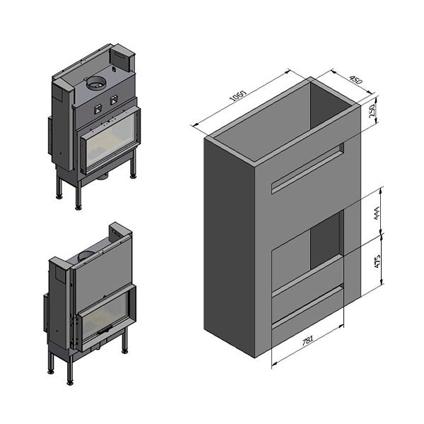 Rais Visio 2:1 Tunnel Burning Stove