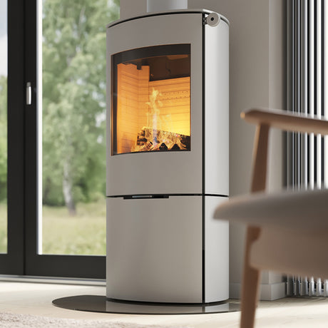 Rais Caro 110 Wood Burning Stove - Steel Framed Door