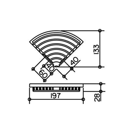 Keuco Universal Removable Corner Wire Soap Basket