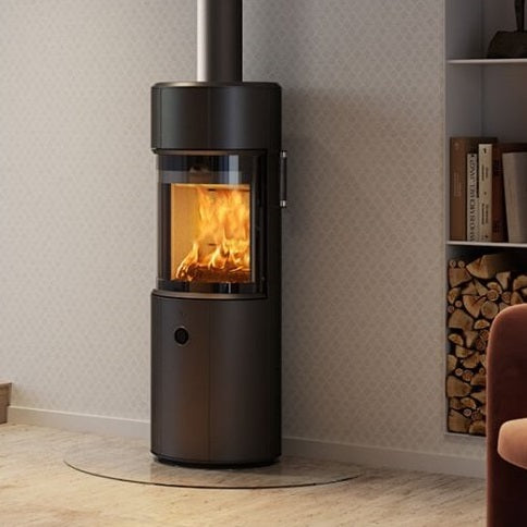 Scan 67 1300mm Black Wood Burning Stove - DEFRA Approved