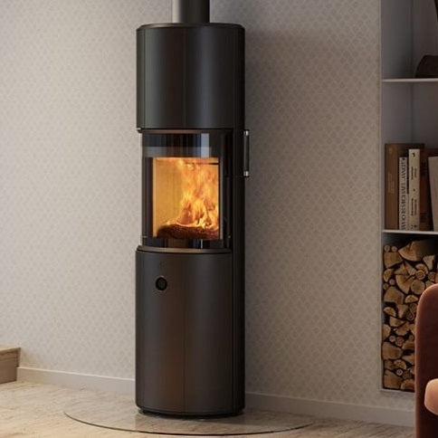 Scan 67 1600mm Black Wood Burning Stove - DEFRA Approved