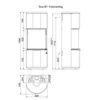 Scan 87-1 Wood Burning Stove - Floor Standing