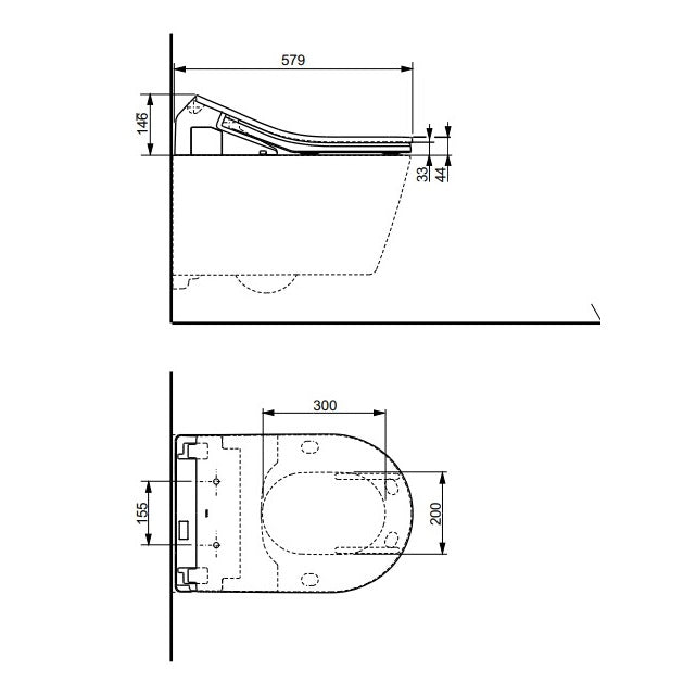 TOTO Neorest WX1 Washlet Wall Hung WC