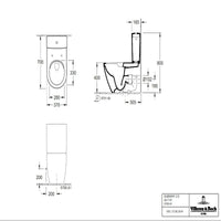 Villeroy & Boch Subway 2.0 Cistern - 2 Water Inlet Options Available