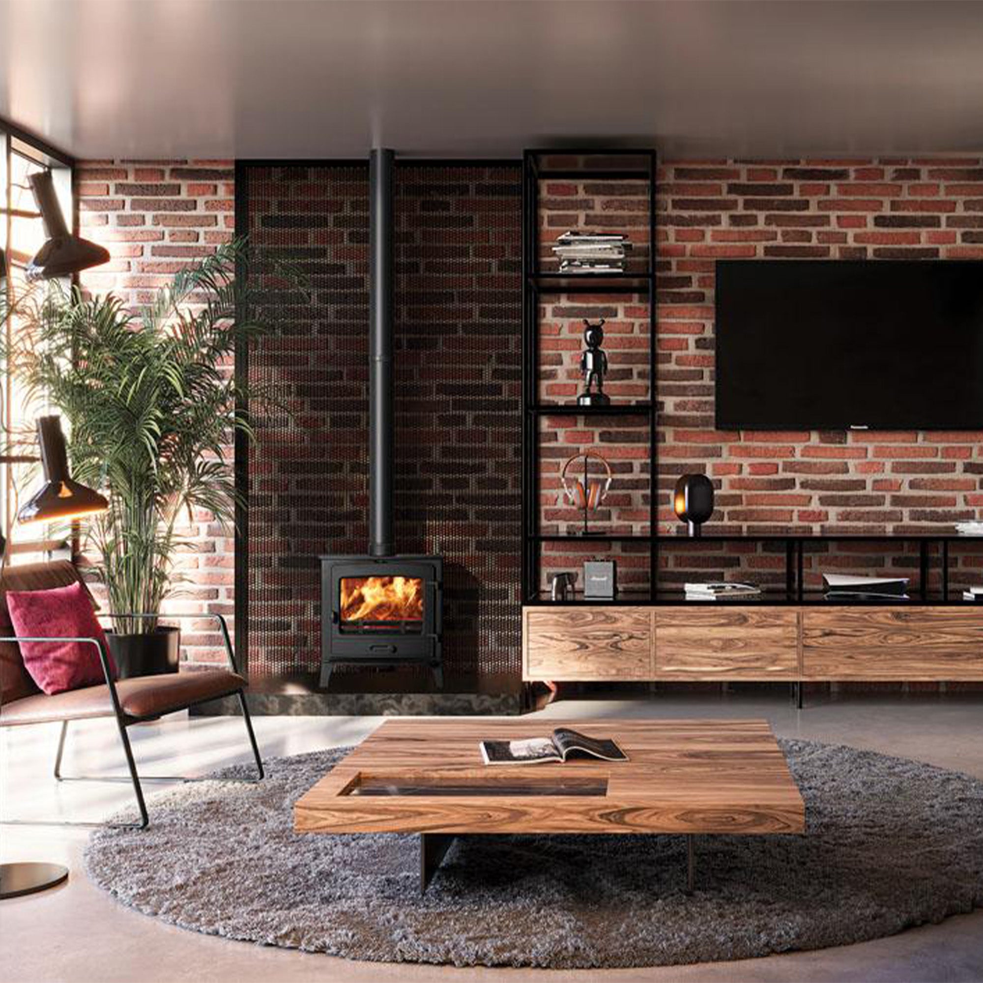 Stovax County 5 Wide Multi Fuel Stove