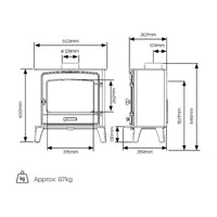 Stovax County 5 Wide Multi Fuel Stove