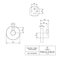 Villeroy & Boch Elements Tender Towel/Robe Hook Single - Available In Various Colours