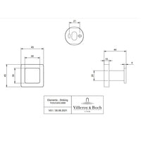 Villeroy & Boch Elements Striking Towel/Robe Hook Single - Available In Various Colours