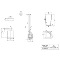 Villeroy & Boch Elements Striking Toilet Brush Set Wall Mounted - Available In Various Colours