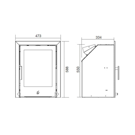 ACR Tenbury T400 5kW Multi Fuel Fire - EcoDesign Ready