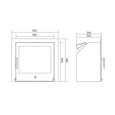 ACR Tenbury T550 5kW Multi Fuel Fire - EcoDesign Ready