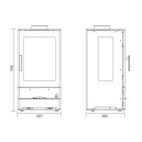 ACR Trinity Woodburning Stove - 5kW - EcoDesign Ready