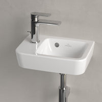 Villeroy & Boch O.novo Handwash Basin Compact with Overflow - Left/Right Tap Hole Options