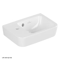 Villeroy & Boch O.novo Handwash Basin Compact with Overflow - Left/Right Tap Hole Options