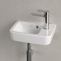 Villeroy & Boch O.novo Handwash Basin Compact with Overflow - Left/Right Tap Hole Options