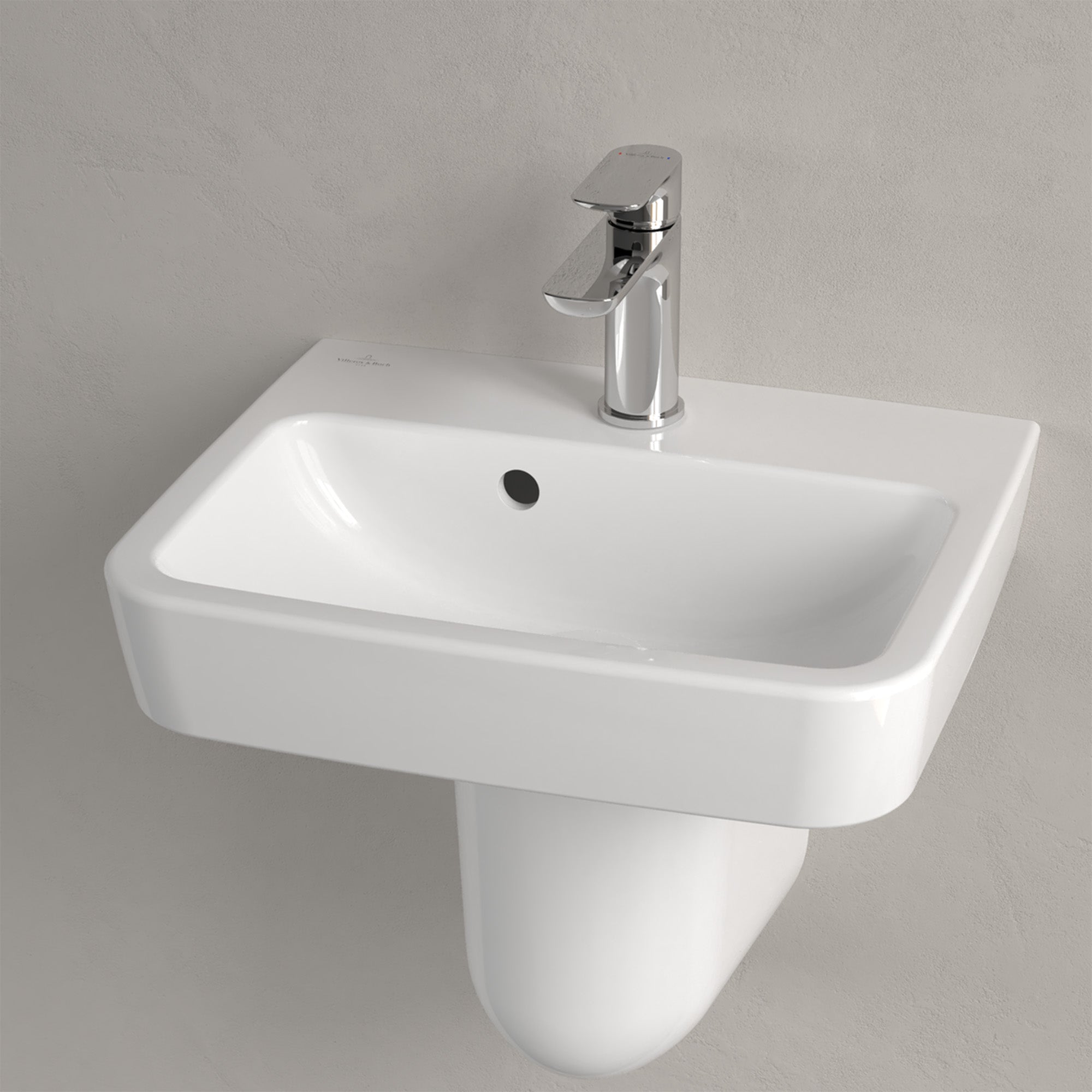 Villeroy & Boch O.novo Handwash Basin with Overflow - 450 x 370 x 160mm
