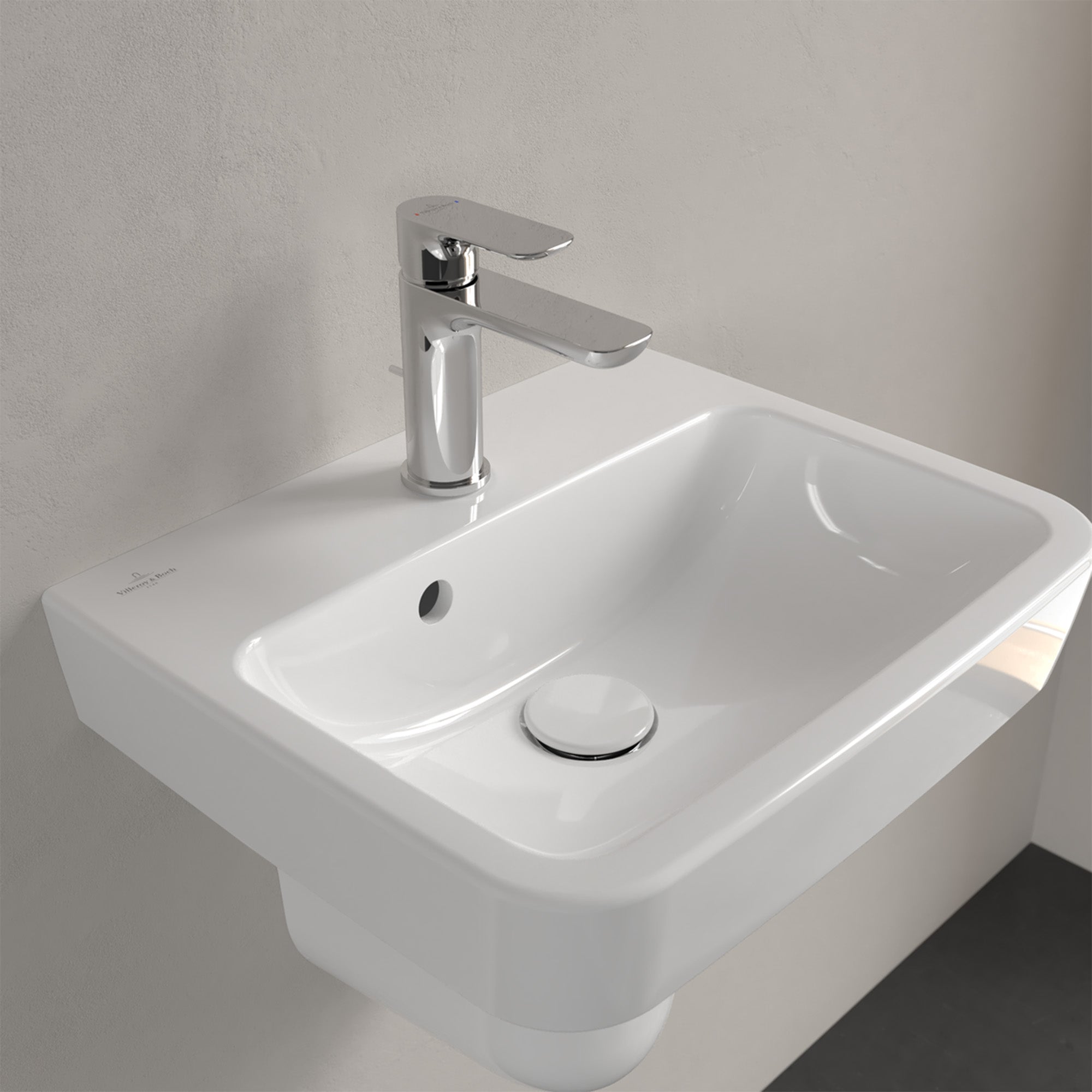 Villeroy & Boch O.novo Handwash Basin with Overflow - 450 x 370 x 160mm