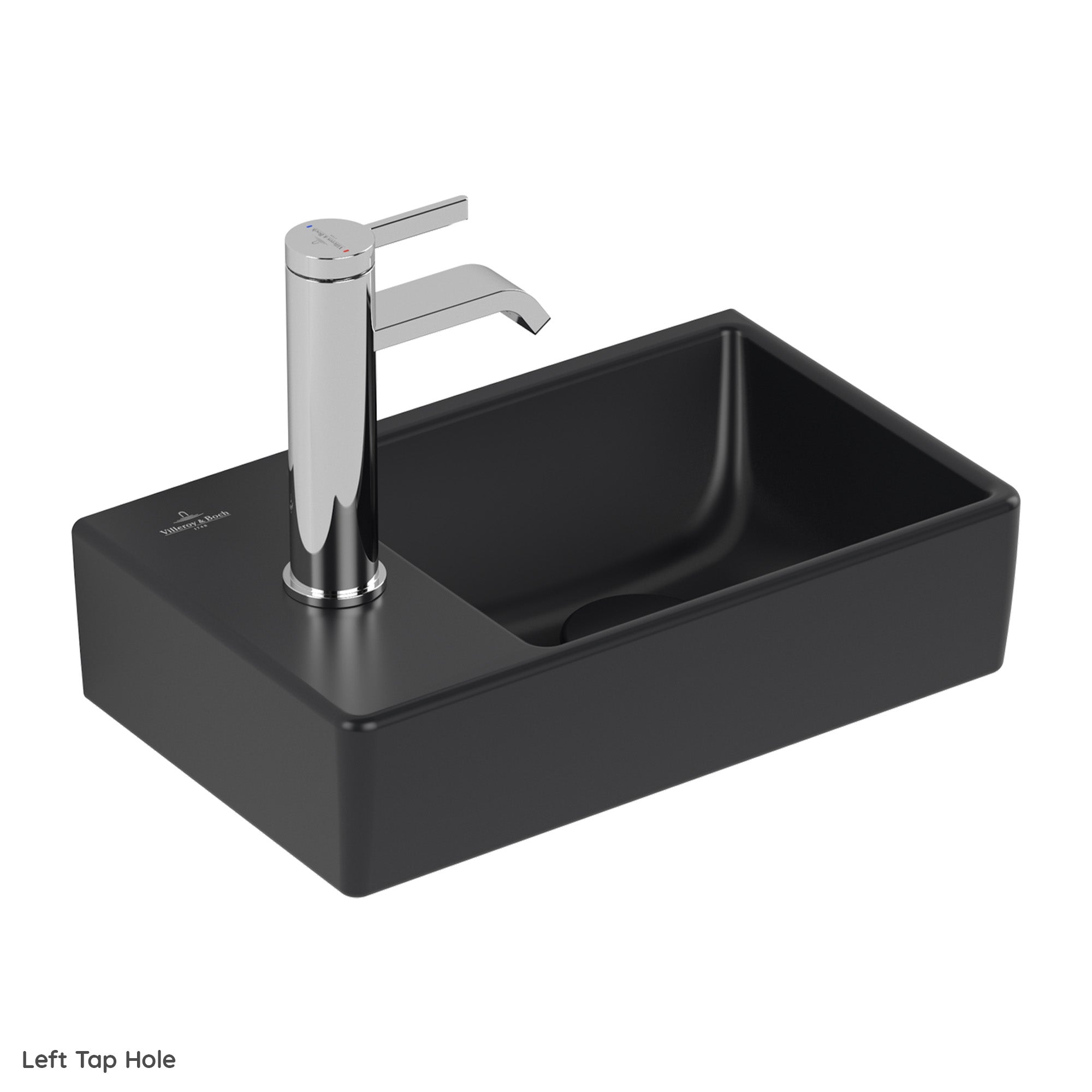 Villeroy & Boch Avento Handwash Basin - 360 x 220 x 110mm - Left/Right Tap Hole Options