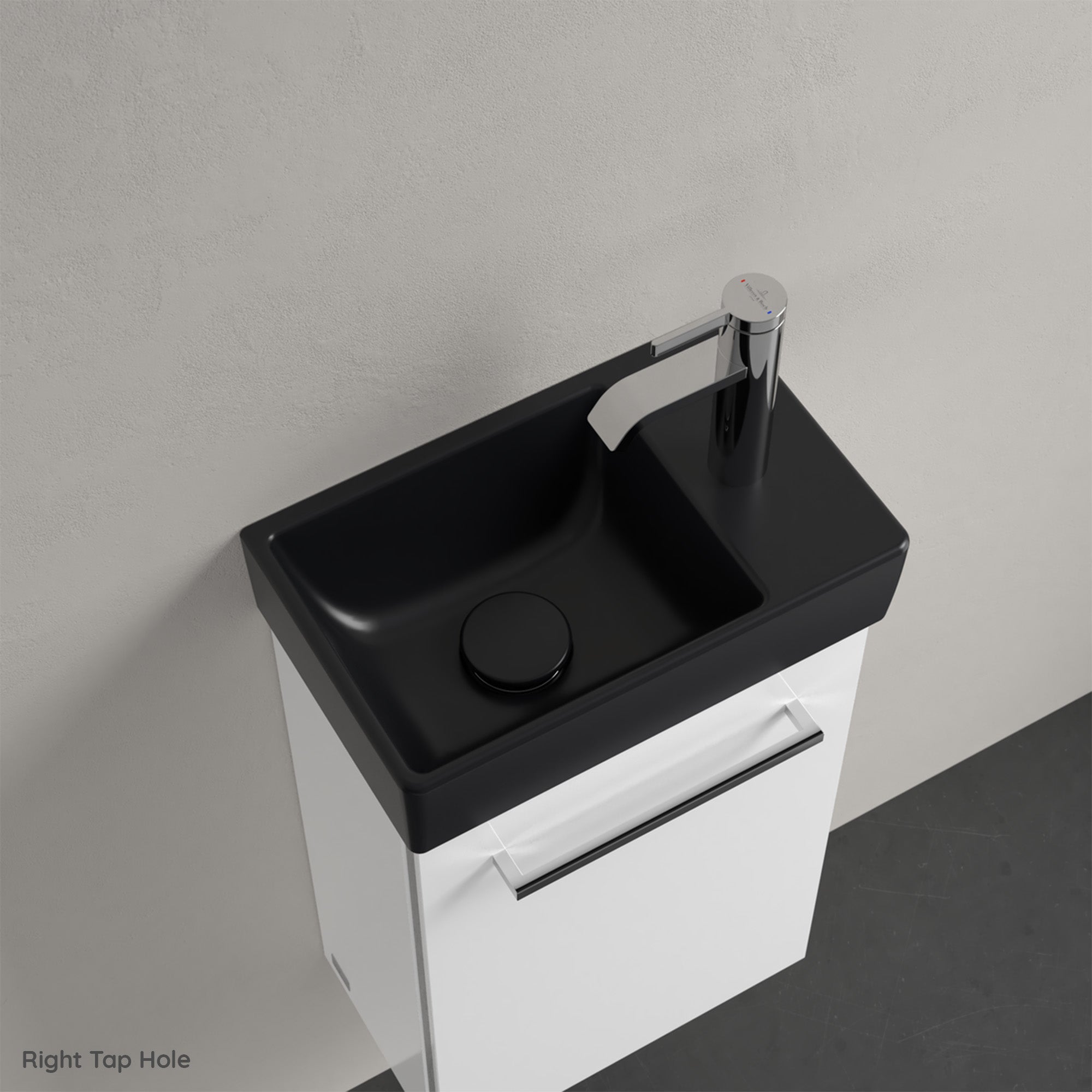 Villeroy & Boch Avento Handwash Basin - 360 x 220 x 110mm - Left/Right Tap Hole Options