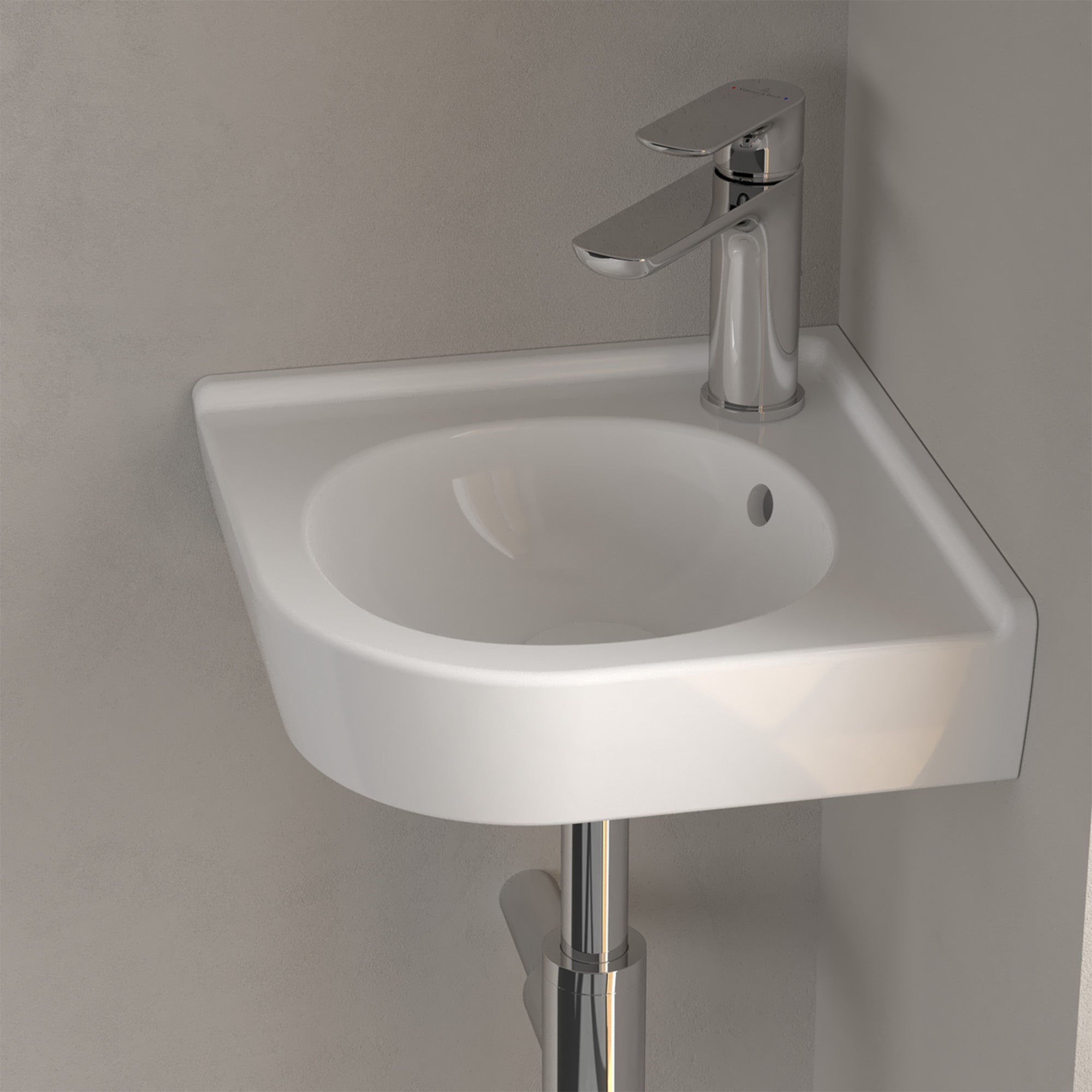 Villeroy & Boch O.novo Corner Handwash Basin - 400 x 320 x 145 mm
