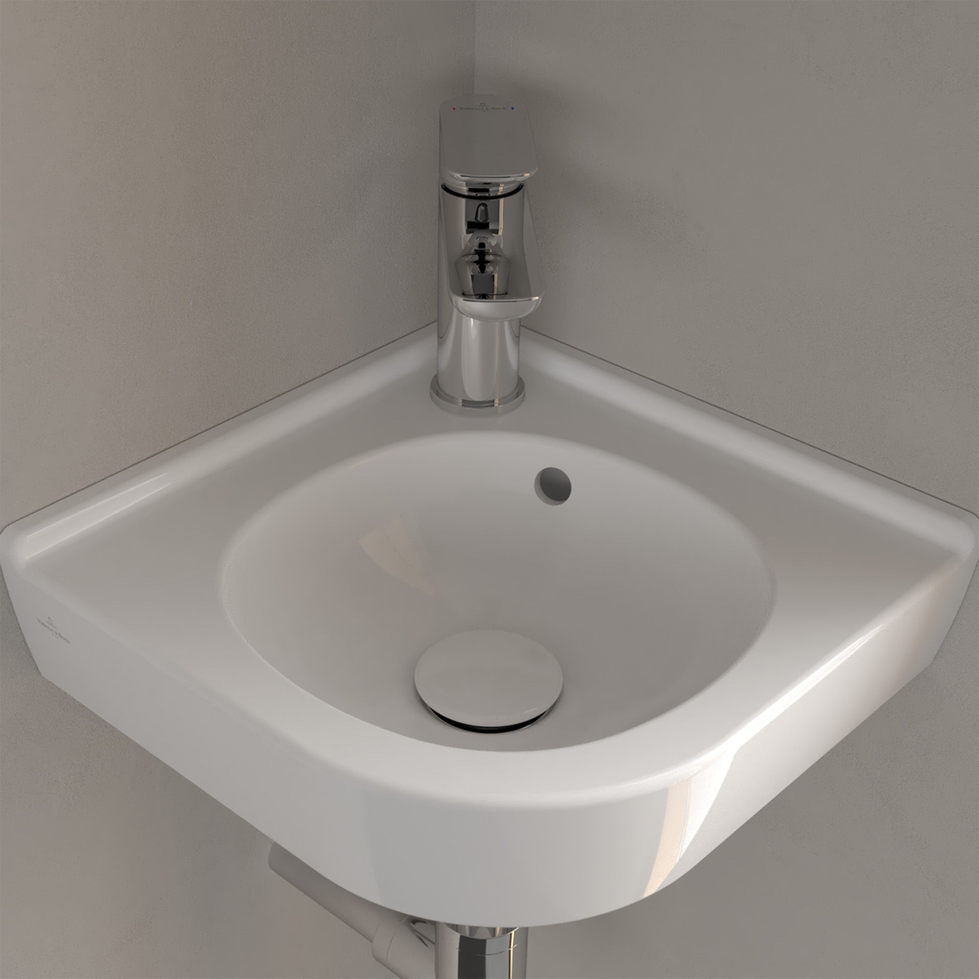 Villeroy & Boch O.novo Corner Handwash Basin - 400 x 320 x 145 mm