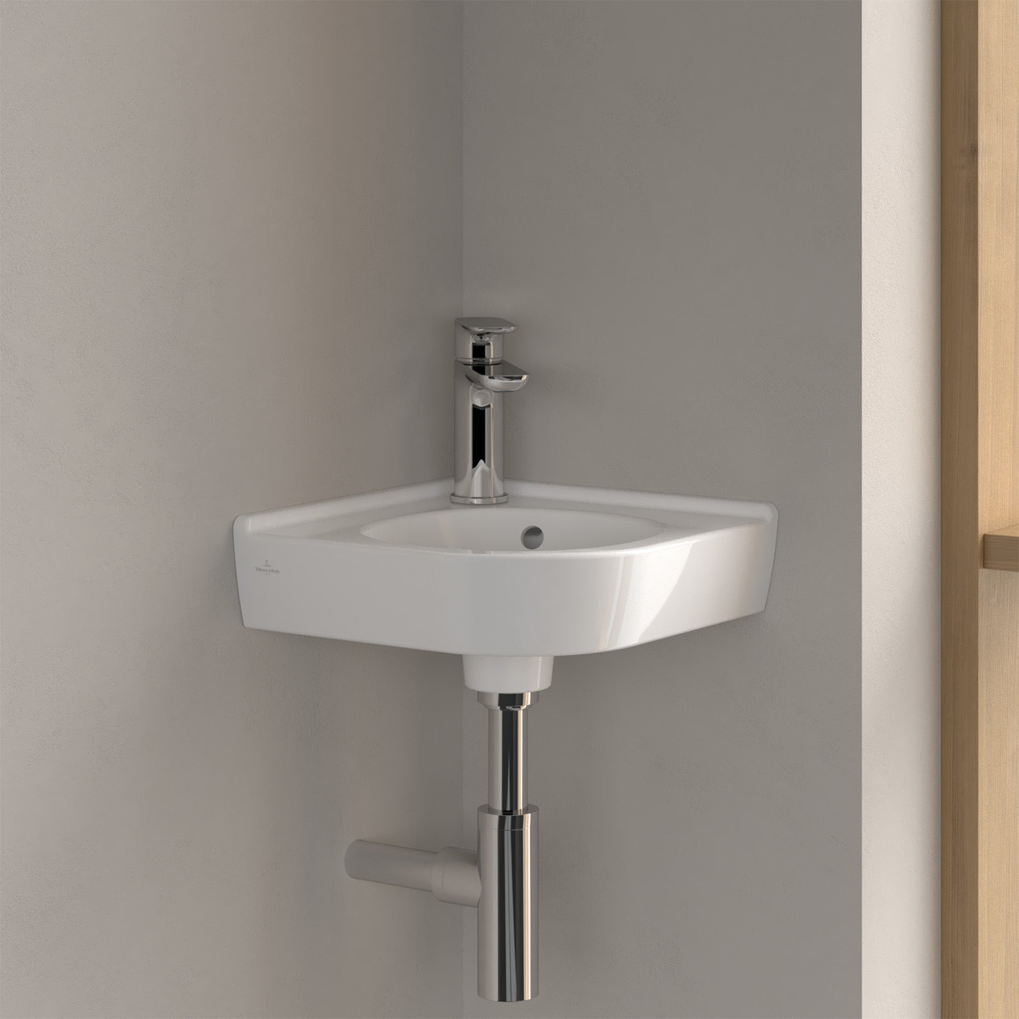 Villeroy & Boch O.novo Corner Handwash Basin - 400 x 320 x 145 mm
